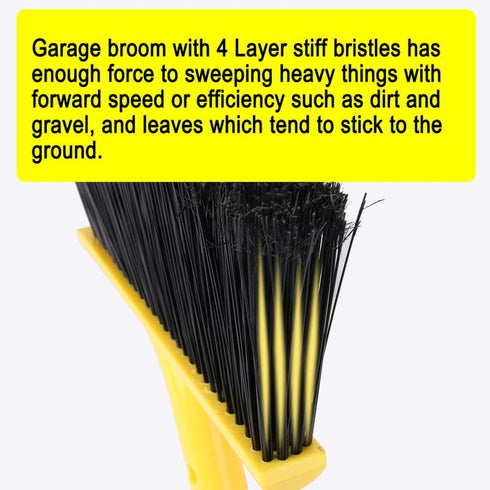 KeFanta Outdoor Broom, 58" Heavy-Duty Commercial Broom for Floor Cleaning in Garage, Patio, Indoor Home