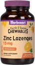 Bluebonnet Nutrition Earthsweet Zinc Lozenges 15mg, 100mg Vitamin C, Vegan, Orange Flavored, 60 Lozenges