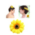 Lawie 16 Pack Artificial Fake Yellow Small Daisy Sunflower Hair Clips - Floral Hairpins Alligator Barrettes Brooches