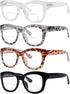 Eyekepper 4-Pack Large Frame Bifocal Reading Glasses for Women, Bifocal Readers +2.50