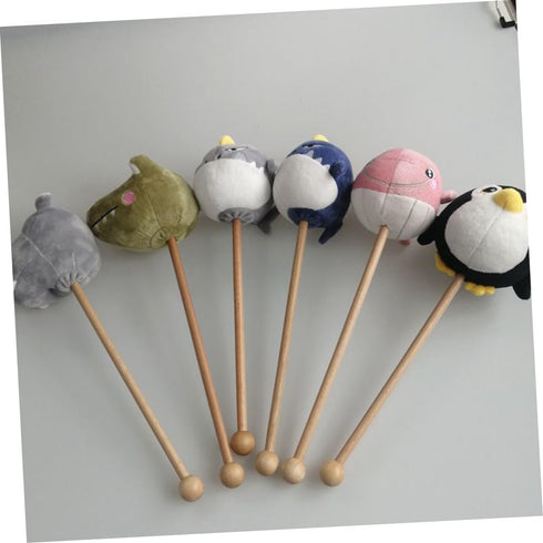 HAKIDZEL 5pcs Hammers Plush Cartoon Massage Soft Material Stress Relief Massage Sticks for Muscle Relaxation Home