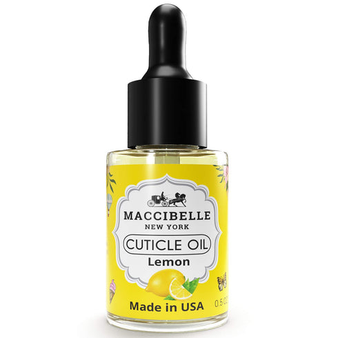 Maccibelle Cuticle Oil, 0.5 oz to Soothe Dry Cracked Cuticles (Lemon, 0.5 Fl Oz)