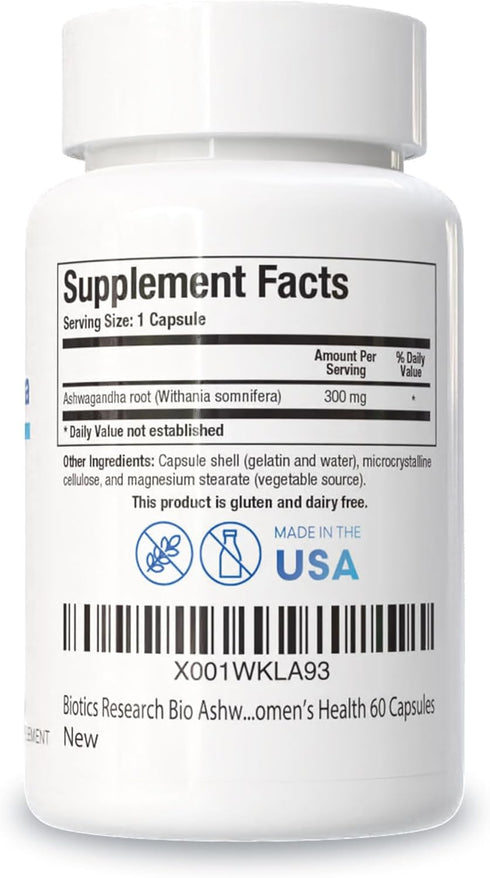 Biotics Research Bio Ashwagandha 300mg, Adaptogenic Herb for Relaxation, Healthy Adrenal, Cognitive Function, 60