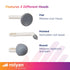 Rolyan Mini Massager with Battery, Handheld Compact Massager with Interchangeable Heads Reduces Scar Visibility, Quiet