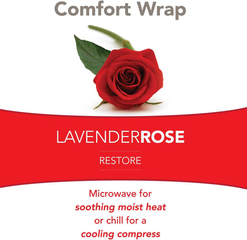 Bed Buddy Comfort Wrap for Neck and Shoulders - Aromatherapy Heating Pad and Cooling Neck Wrap, Pink, Lavender & Rose