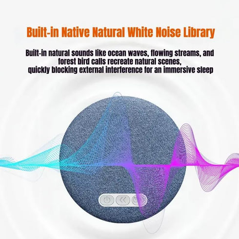 RAINPOT (1PC) Bone Conduction Pillow Speaker - Ultrathin Sleep Sound Machine with Soft Fabric Cover, Portable White