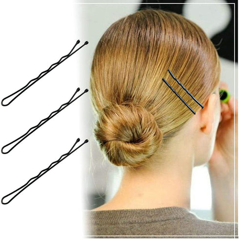 Set of 330 Pcs 2.2 Inch Black Bobby Pins, Premium Hairpins with Box for Kids, Girls and Women, All Hair Types