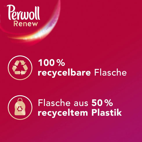 Perwoll Liquid Detergent for Colors, Renew Color & Fiber, 25 Wash Loads