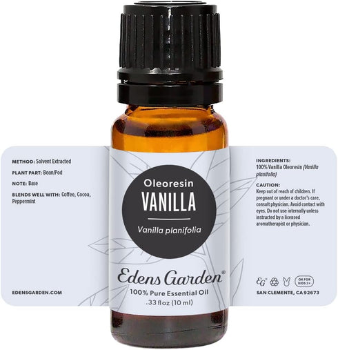 Edens Garden 100% Pure Vanilla Oleoresin Essential Oil, 10 ml, Natural, Therapeutic, Kid Safe