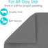 Vive Wheelchair Sheepskin Pad - Seat & Backrest Cover - Accessories for Back Pain Relief for Seniors, Adults - Bed Sore