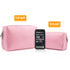 Narwey Cute Makeup Bag, Travel Cosmetic Organizer with Compartments for Women and Girls, Large, Pink