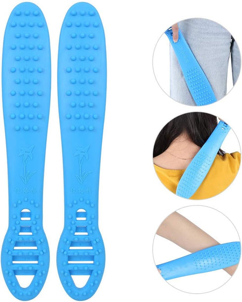 Hammer 2Pcs Set 35x6x2.5cm 428g Meridian Pat Massage Health Stick Lightweight Elastic Body Care Therapy Tool