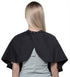 PERFEHAIR Short Makeup Comb Out Cape - Makeup Salon Artist Hair Styling Cutting Barber Cape Apron Bib for Clients, Black