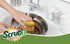 SCRUBIT Natural Scouring Pads, Eco-Friendly Scrubbing Sponges for Kitchen Cleaning, 2 Pack