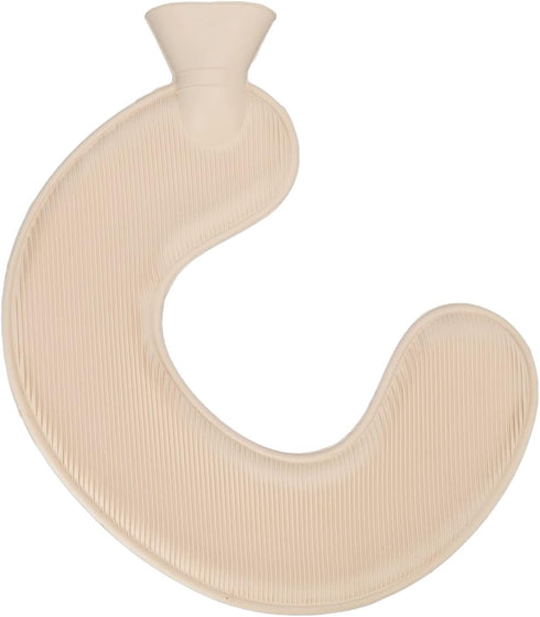 Light Blue U-Shaped Hot Water Bottle for Pain Relief