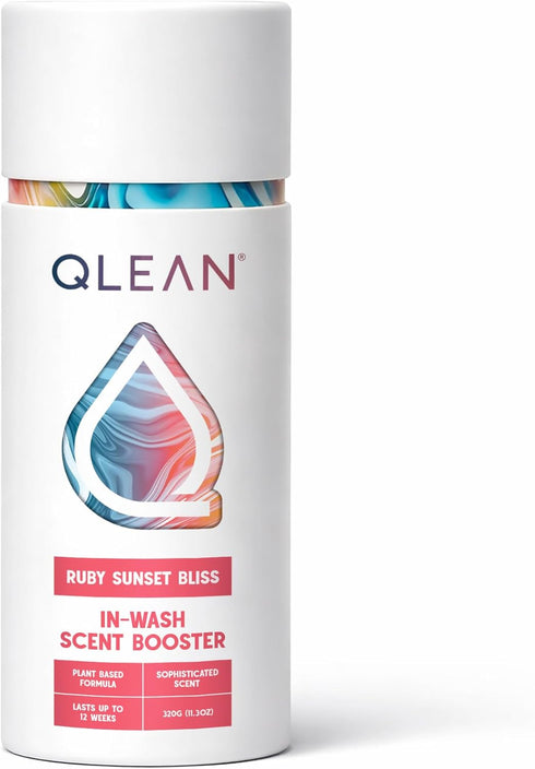 QLEAN Laundry Scent Booster Ruby Sunset Bliss Plant-Based In-Wash Fragrance Beads, Long-Lasting