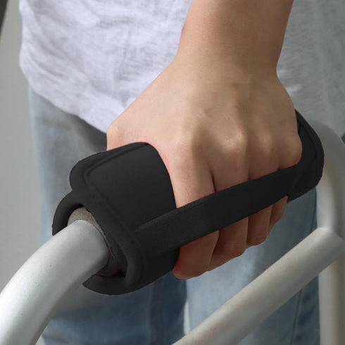 Update Walker Grip Covers Pads - Soft Cushion Padding for Rolling Wheelchair, Walker, Rollator Handle, Moisture Wicking