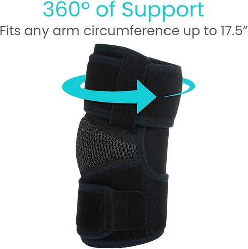 Vive Elbow Brace - Tennis Compression Sleeve for Golfers, Bursitis, Left or Right Arm - Tendonitis Support Strap