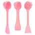 Silicone Facial Cleansing Brush, Beomeen 4 in 1 Handheld Face Scrubber for Gentle Exfoliating