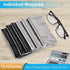 Wsivoiv 6PCS 12 x12 inches Large Eyeglass Cleaning Cloths, Glasses Cleaner, Individually Wrapped, Premium Microfiber