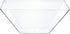 PLASTICPRO Disposable Square Plastic Large Clear Serving Bowls, Extra Heavy Duty for Party Snack, Pack of 4