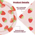 Strawberry Party Tableware Set - 200PCS Birthday Supplies Disposable Paper Plates Dinnerware for 50 Guests