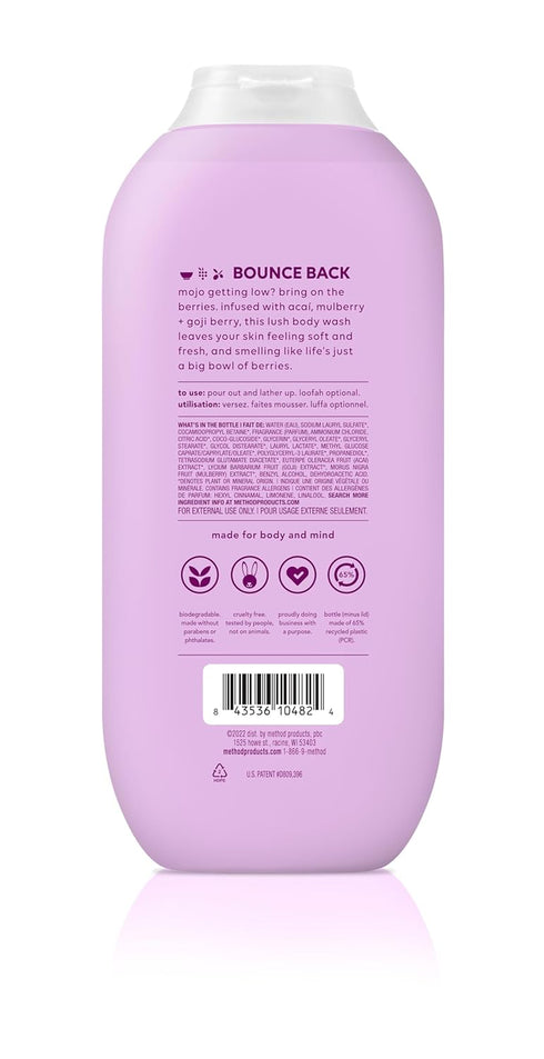 Method Body Wash, Berry Balance, Paraben and Phthalate Free, 18 oz (Pack of 1)