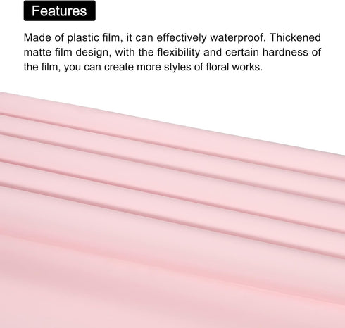 MECCANIXITY 20 Pcs Double Sided Color Flower Wrapping Paper, Waterproof Lotus Color+Gold for DIY Crafts