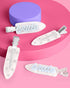 xo, Fetti 4 pc Bride Beauty Clips - Blue White Bridal Hair Clip for Bachelorette Party, Wedding Accessory