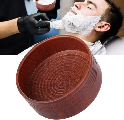 Soap Bowl, Wooden Shaving Soap Mug - Exquisite Design to Enhance Your Shave, Suitable for Men