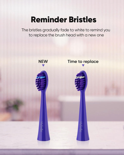 MySmile DY156 Electric Toothbrush for Adults - Rechargeable Sonic with 3 Brush Heads, 45000VPM