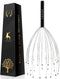 USAGA 28 Fingers Head Scratcher, Black Scalp Massager for Relaxing Head and Body