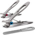 Large and Small Nail Clippers Set, Heavy Duty Stainless Steel Toenail Clippers for Thick Toenails, Men & Women