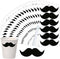 Mustache Stickers for Happy Father's Day - 234 Pcs Chalkboard Labels for Cup Bottle Party Supplies