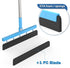 KOLLIEE Adjustable 59'' Long Handle Floor Squeegee - Professional Water Squeegee with Foam Blade