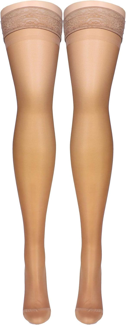 Truform Lites Thigh High, Large, Beige, Pack of 2