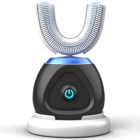 Xiarden Automatic U-Shaped Ultrasonic 360 Auto Toothbrush with Whitening Blue Light for Adults