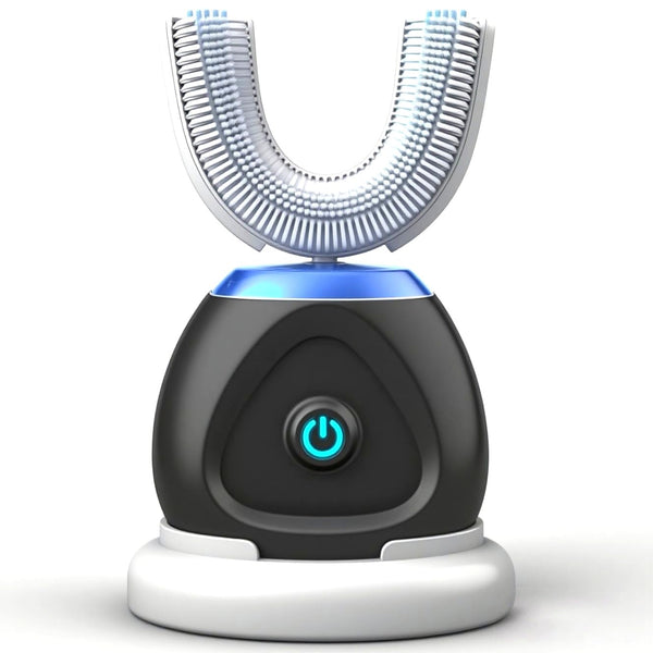 Xiarden Automatic U-Shaped Ultrasonic 360 Auto Toothbrush with Whitening Blue Light for Adults