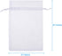WenTao 100PCS 4x6 White Sheer Organza Bags for Wedding Favor with Drawstring, Premium Jewelry Pouches