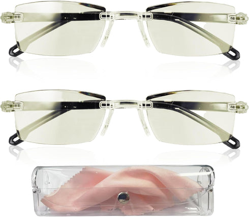 panthra 2 Pieces of Intelligent Dual Focus Glasses, Presbyopia Glasses, With Box and