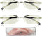 panthra 2 Pieces of Intelligent Dual Focus Glasses, Presbyopia Glasses, With Box and