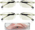 panthra 2 Pieces of Intelligent Dual Focus Glasses, Presbyopia Glasses, With Box and