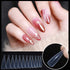 NMKL38 Clear Dual Forms Acrylic Nail System UV Gel Nail Mold Full Cover False Nail Tips with Scale (120 Water Drops)