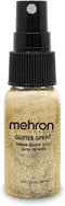 Mehron Makeup GlitterSpray | Hair and Body Glitter Spray, 1 fl oz (Gold) for Beauty, Parties