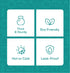 GUSTO 100 Count White Small Paper Cups, 3 oz. Disposable Mini Bathroom Mouthwash Cups - Eco-Friendly and Versatile