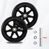 Generic 6-Inch (2pcs 8 Inch) Replacement Wheels for Walkers & Rollators Eco-Friendly Rubber Tire, Wear-Resistant PU