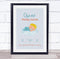The Card Zoo New Baby Birth Details Christening Nursery Blonde Hair Boy Keepsake Gift Print