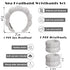 Spa Headbands for Washing Face Wristband Set Sponge Makeup Skincare Headband Wrist Towels Bubble Soft Terry Towel Cloth Hairband for Women Puffy Headwear Non Slip Thick Thin Hair Headwear (Gray)