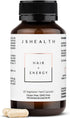 JSHealth Hair Formula - Vitamins for Hair Growth and Energy with Zinc and Iodine, 60 Capsules for Men and Women