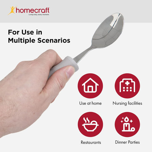 Sammons Preston 28606 Homecraft Lightweight Grip Spoon with Foam Handle